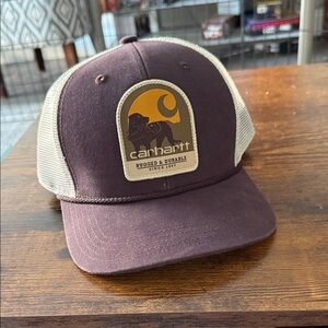 Carhartt Brown and Cream Mesh Cap